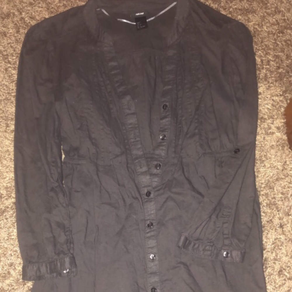 H&M Button up dress Sz med/large